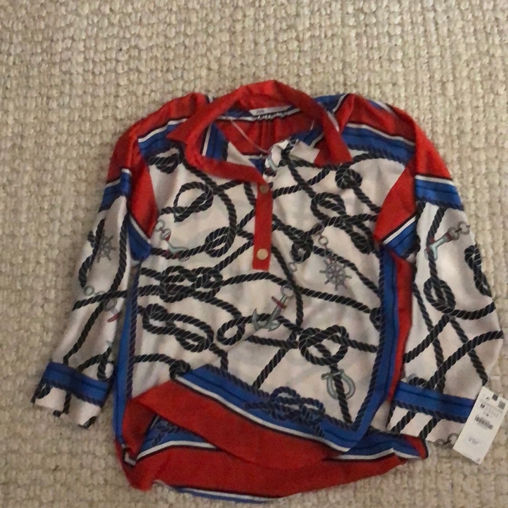 NEW silk Zara blouse